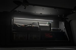 Storage Bin - Passenger Side - Rough Country - Side Shelf with LED Illumination